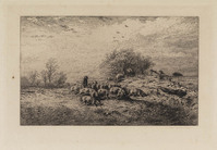 KG 14282
<br/>
landschap met varkens
<br/>
<em>Jacques, Charles (1813 - 1894)</em>